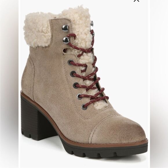 NWT Naturalizer Women's Varuna 2 Waterproof Booties Oatmeal Suede Size 7.5 - Picture 4 of 14